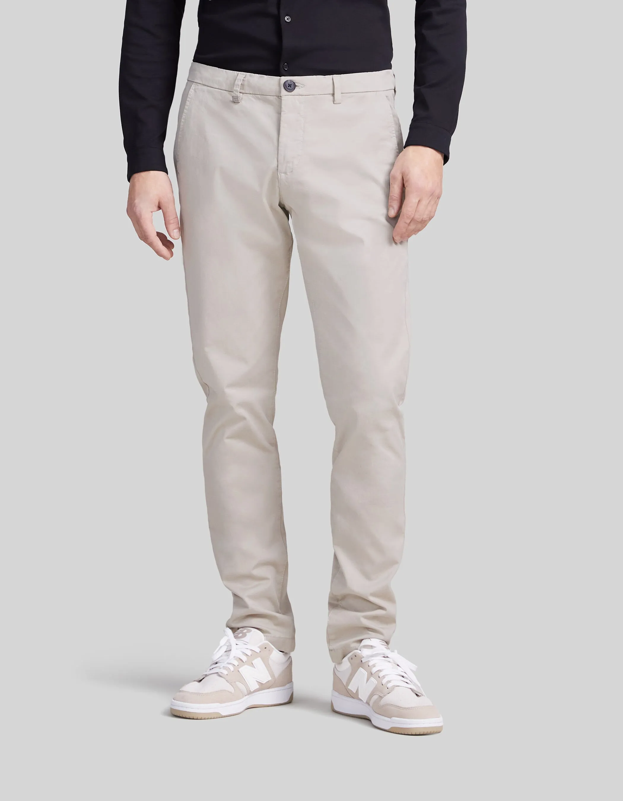 Pantalon chino SLIM mastic Homme