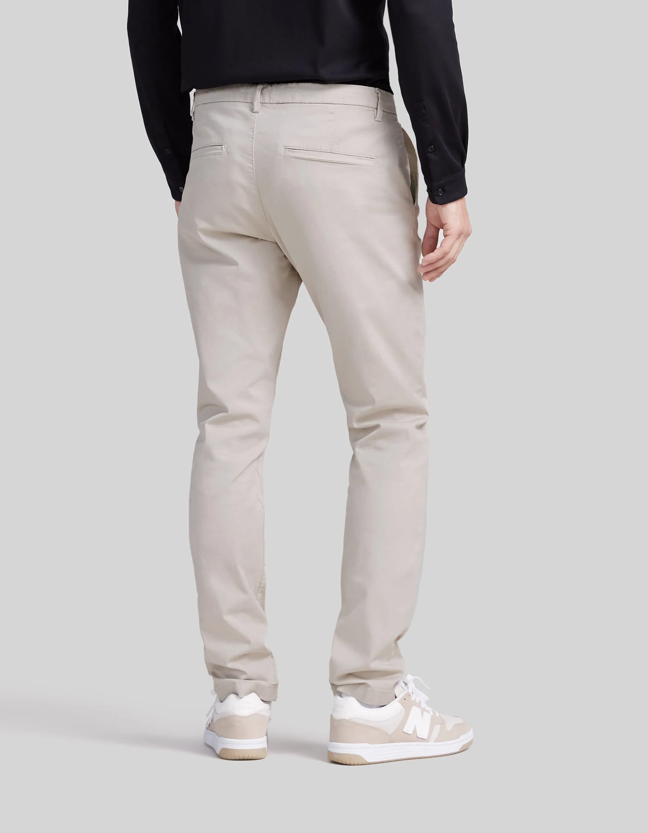 Pantalon chino SLIM mastic Homme