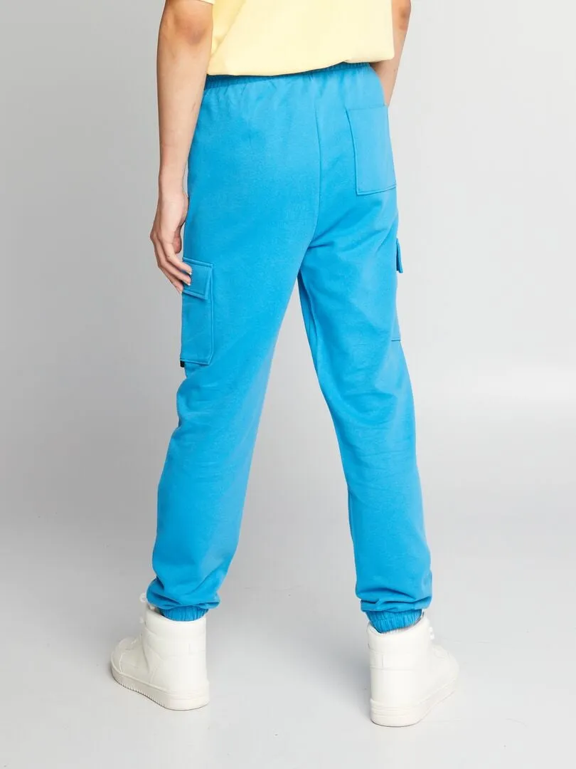 Pantalon de jogging style cargo - Bleu