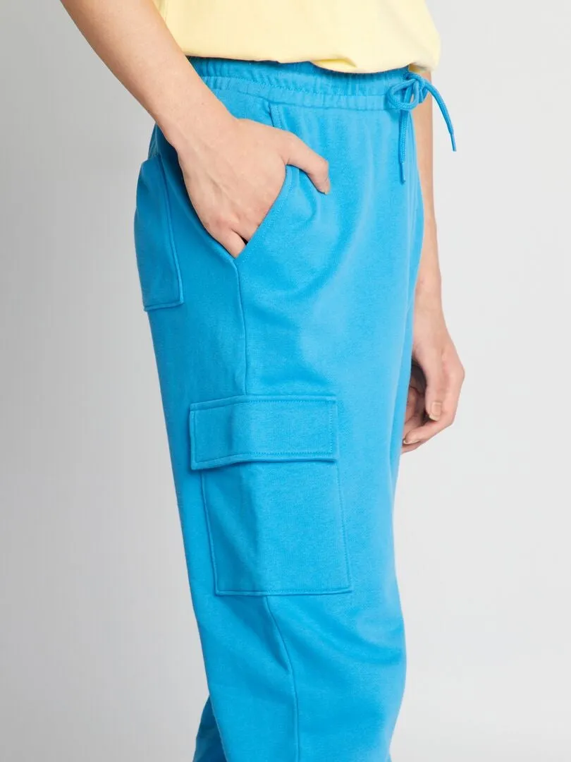 Pantalon de jogging style cargo - Bleu