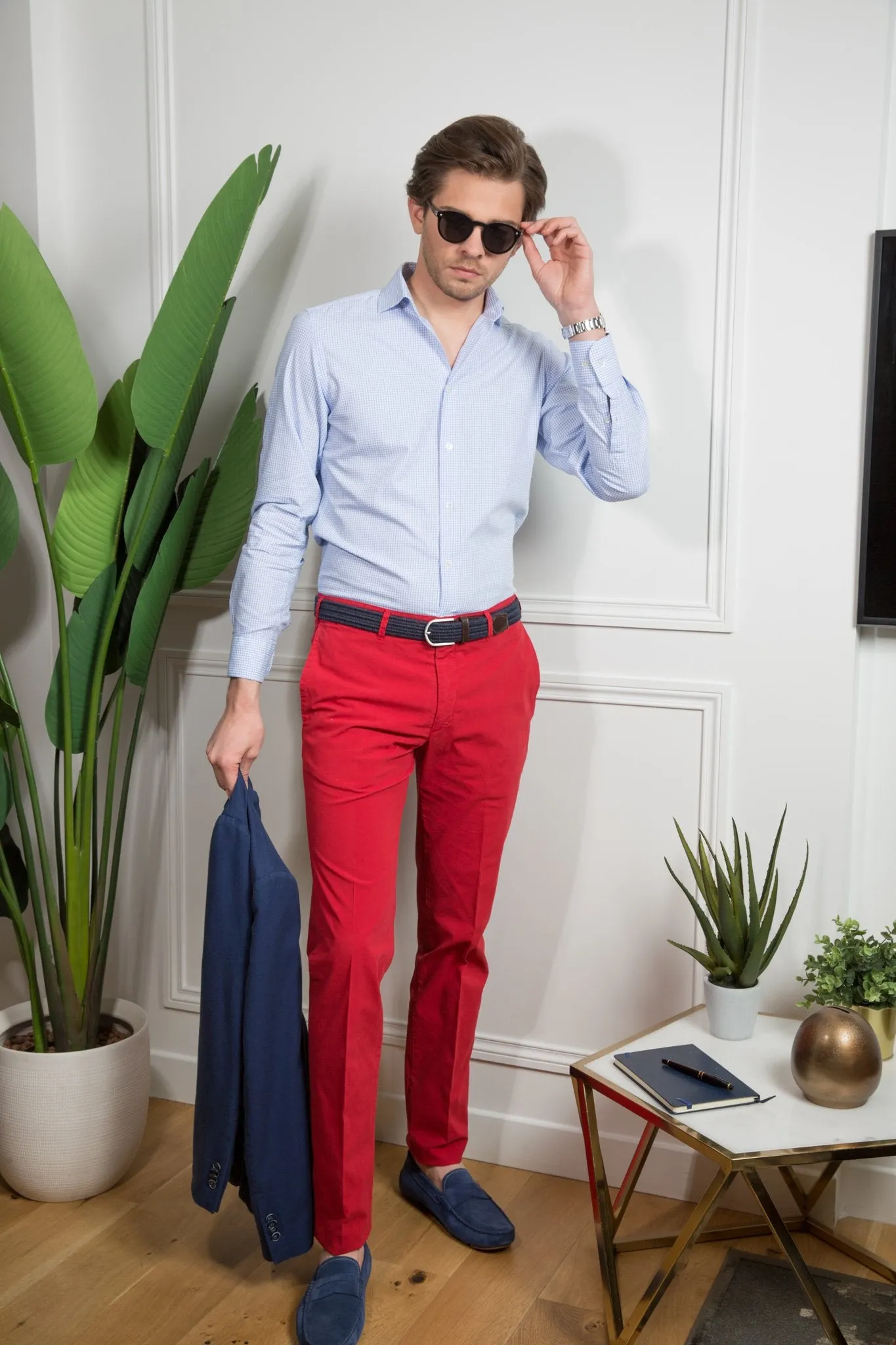 Pantalon d'été Sean en coton stretch