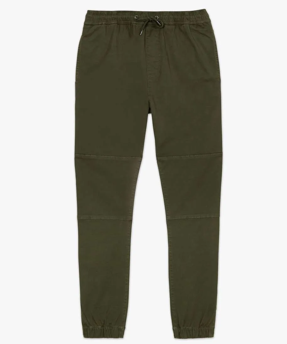 pantalon homme coupe straight esprit cargo vert pantalons de costume