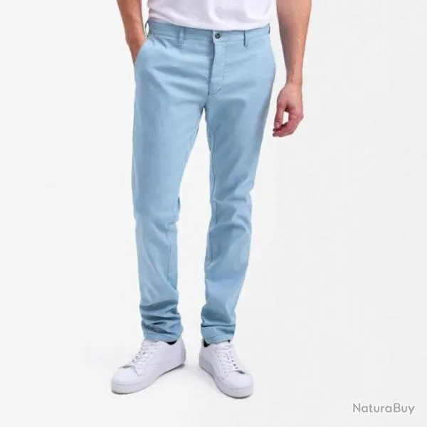 PANTALON SUNWILL CHINO BLEU CIEL T46