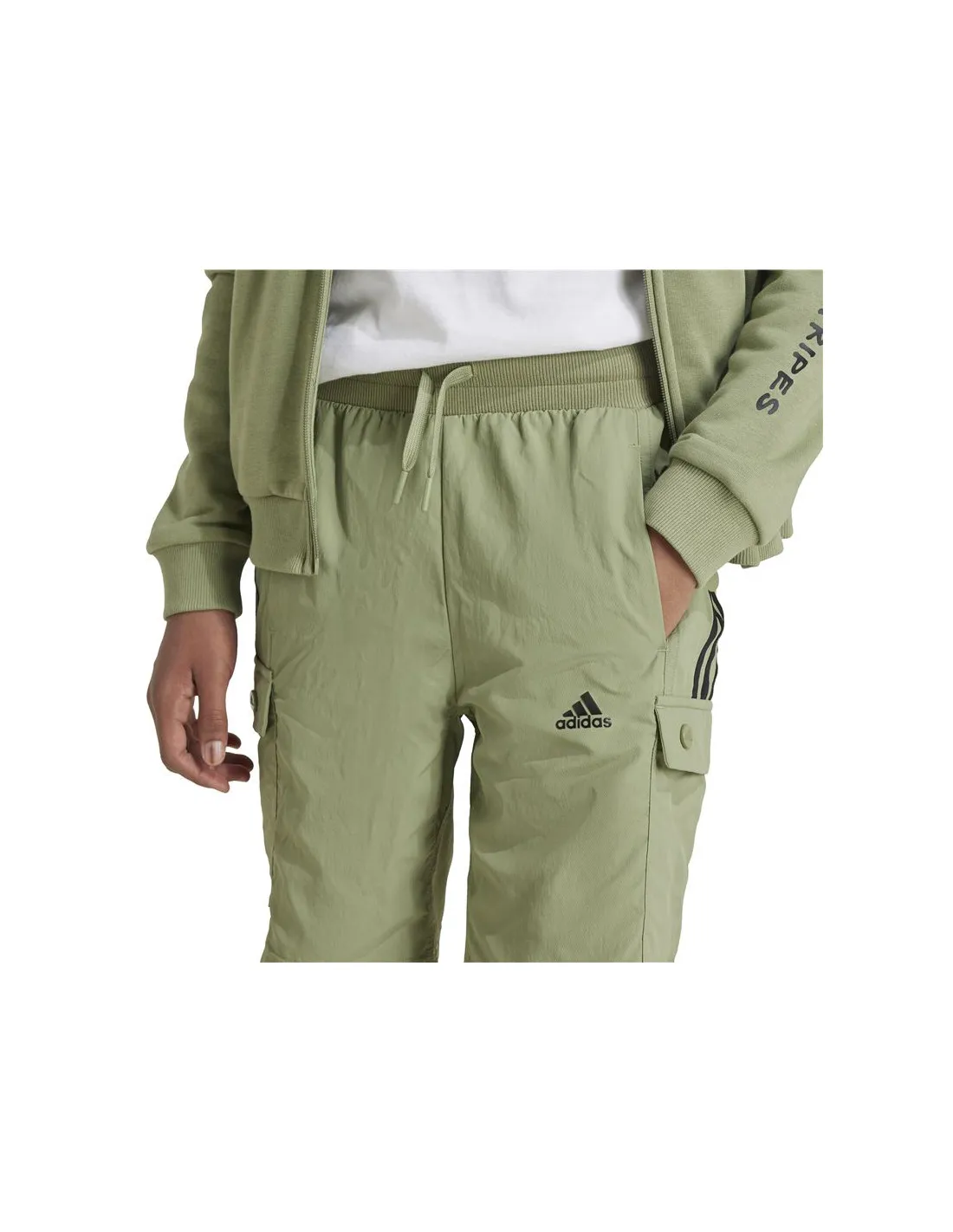 Pantalons adidas Enfant Street Jam Cargo tissé Vert