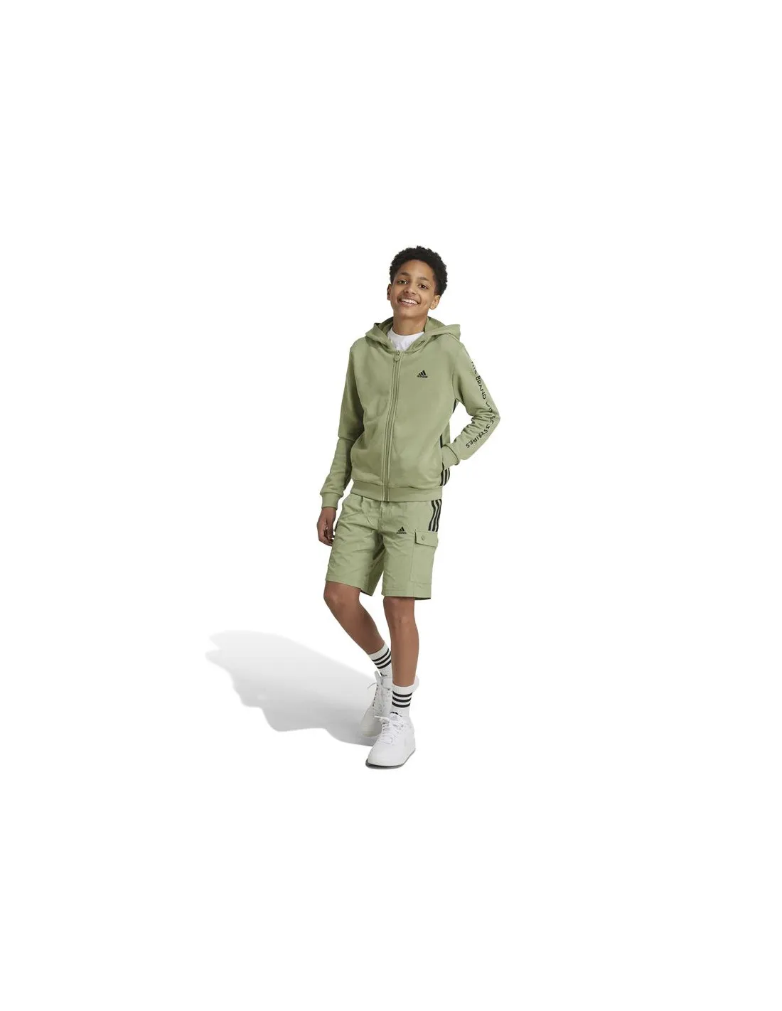 Pantalons adidas Enfant Street Jam Cargo tissé Vert