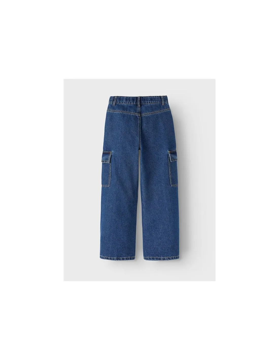 Pantalons Name it frose Jean cargo large 6190-Bs Denim bleu foncé