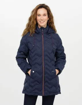 Parka capuche bleu marine 