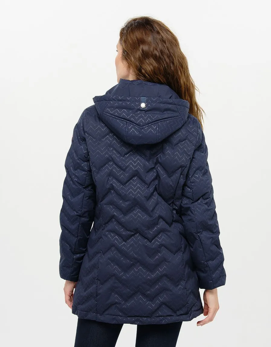 Parka capuche bleu marine 