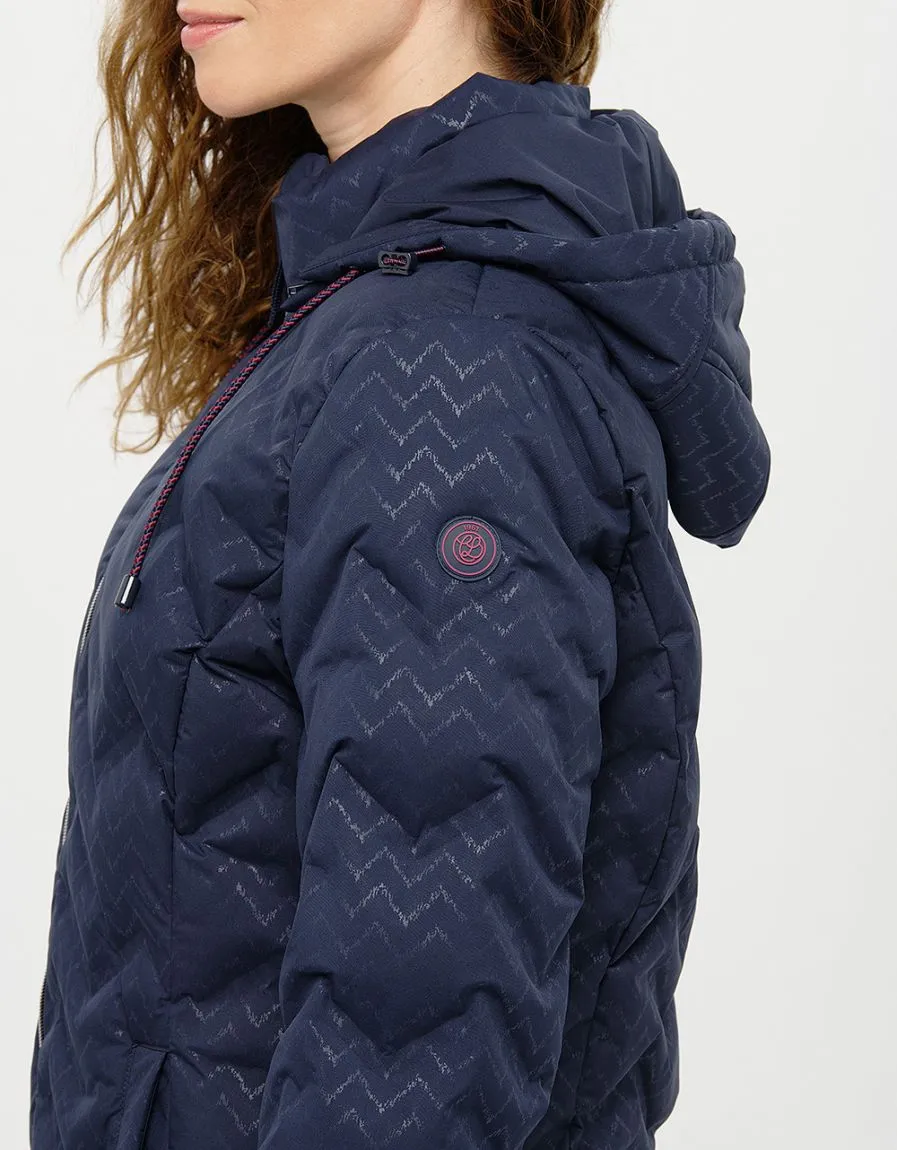 Parka capuche bleu marine 