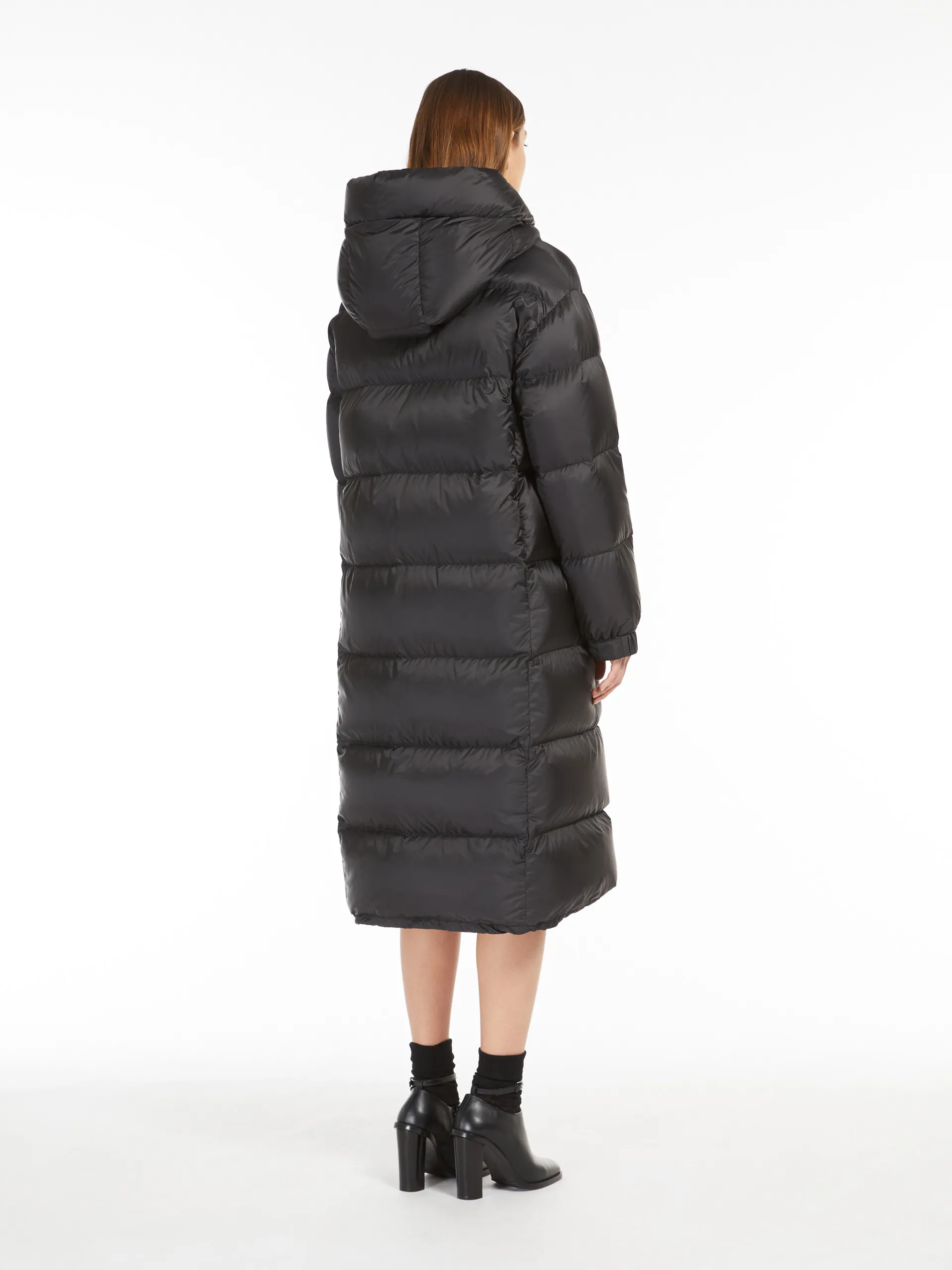 Parka longue en toile imperméable