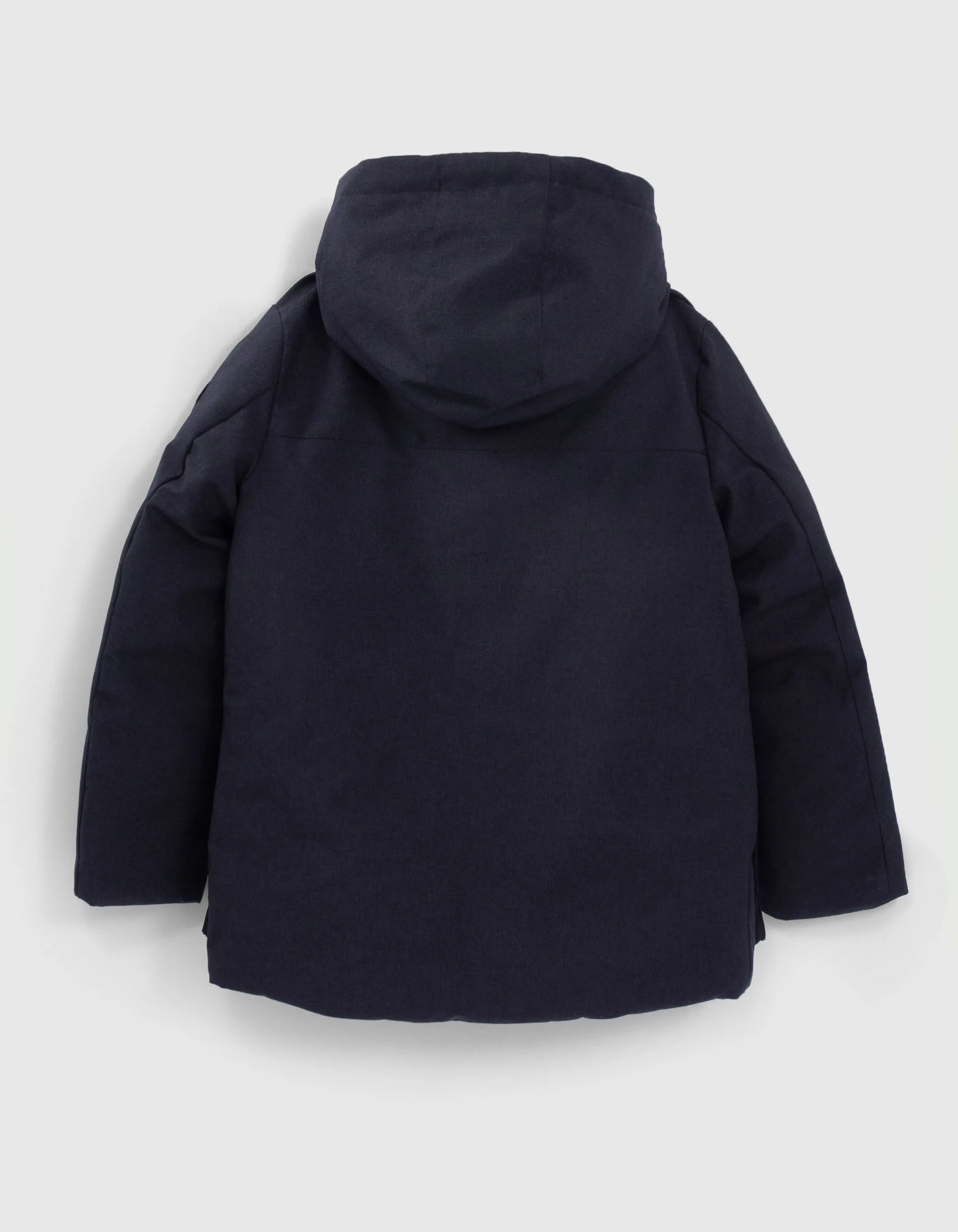 Parka navy avec intérieur matelassé noir garçon