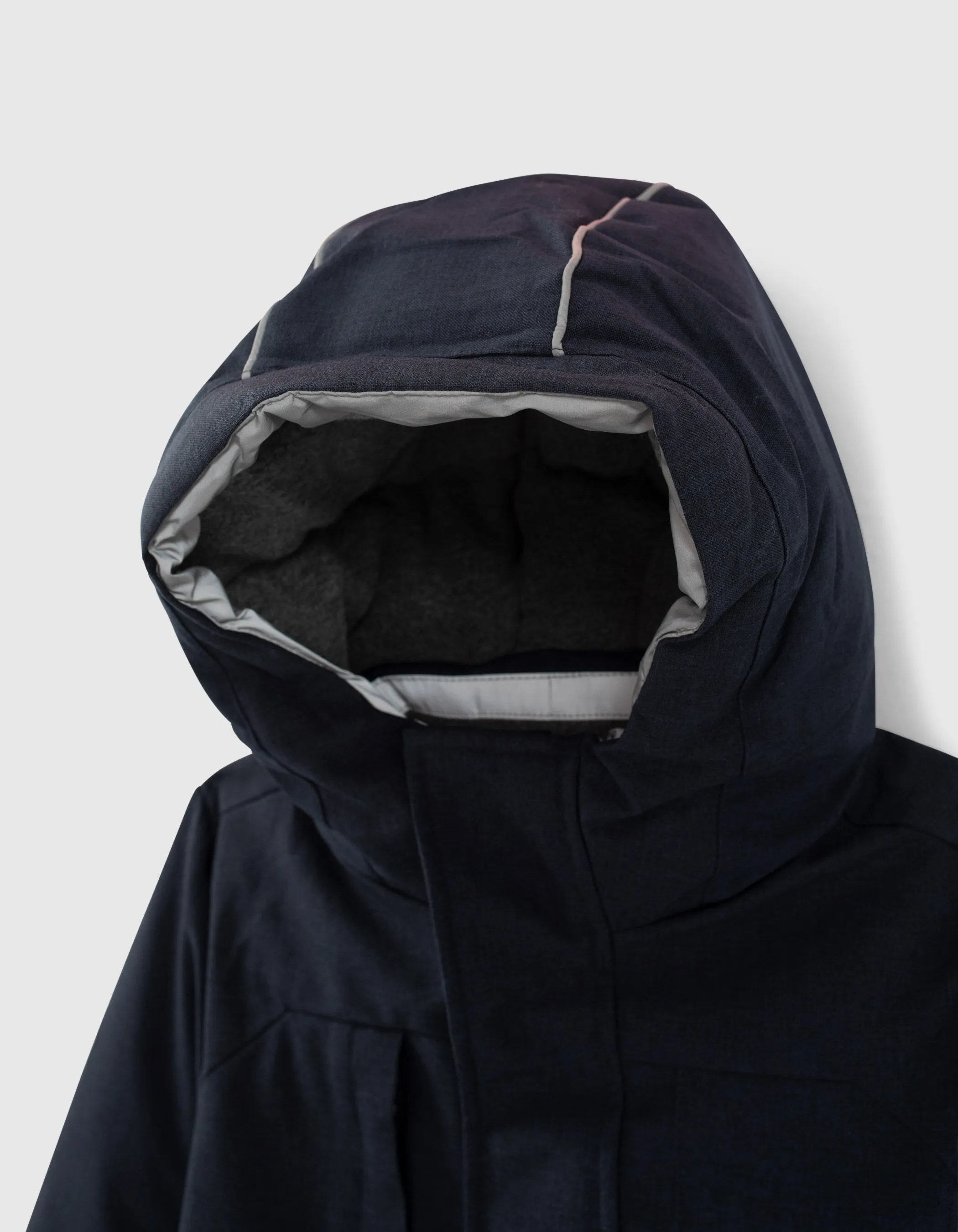 Parka navy foncé intérieur matelassé garçon