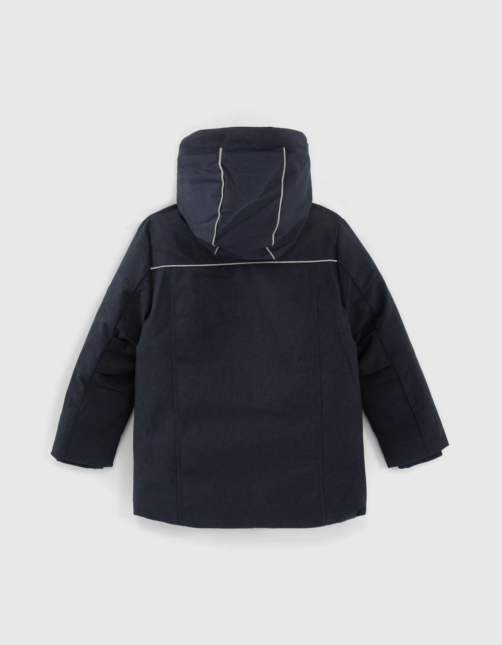 Parka navy foncé intérieur matelassé garçon