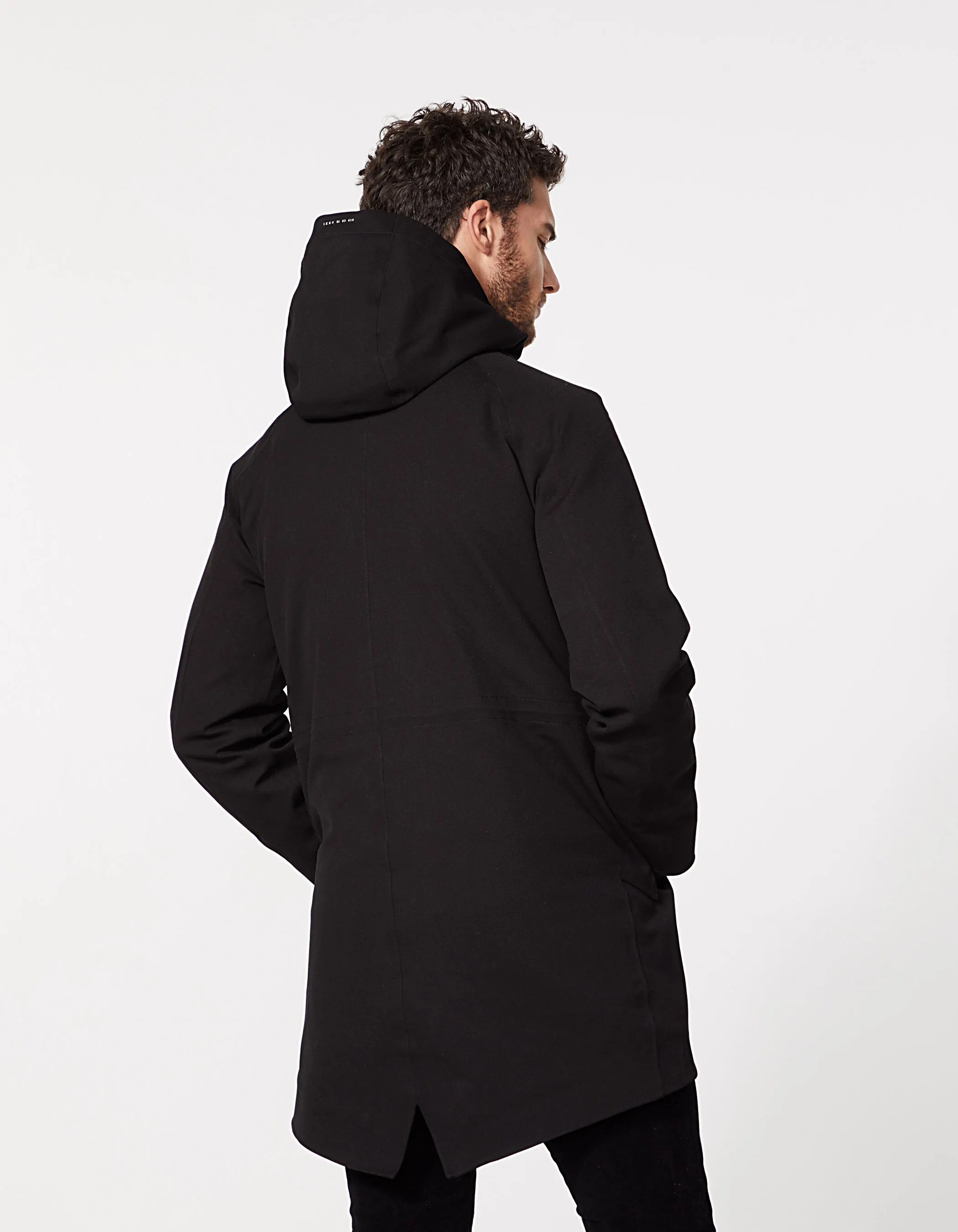 Parka noire intérieur doudoune or WATERPROOF Homme