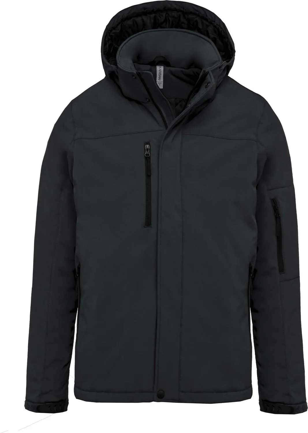 Parka softshell matelassée à capuche - K650 - homme - gris titanium 