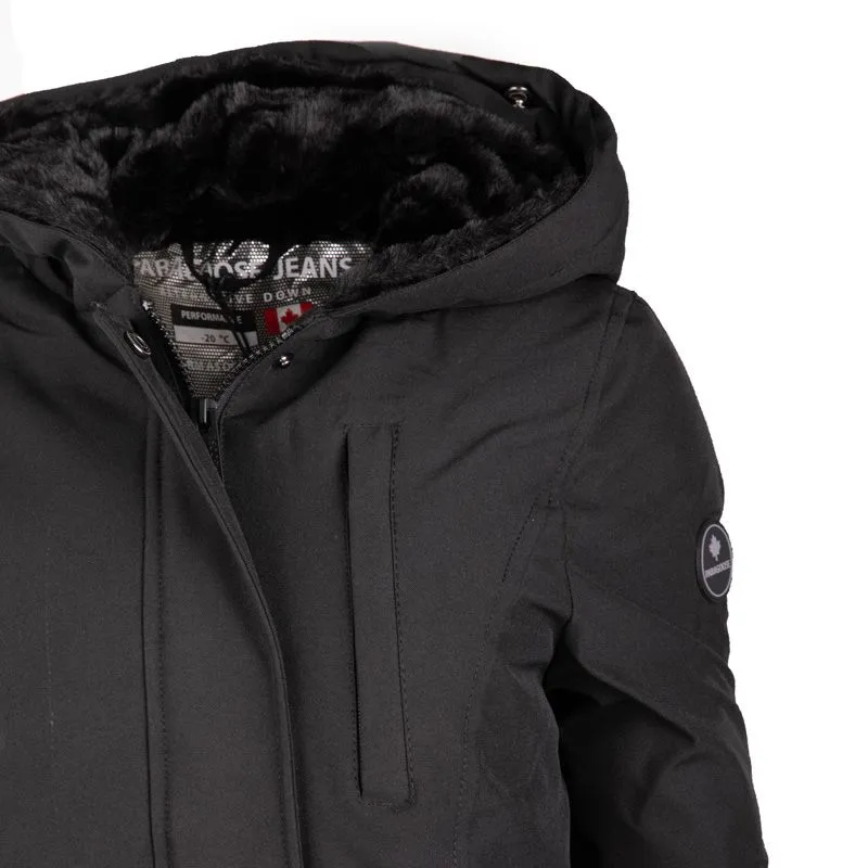 Parka à capuche Lya noire Femme PARAGOOSE à prix dégriffé ! | 