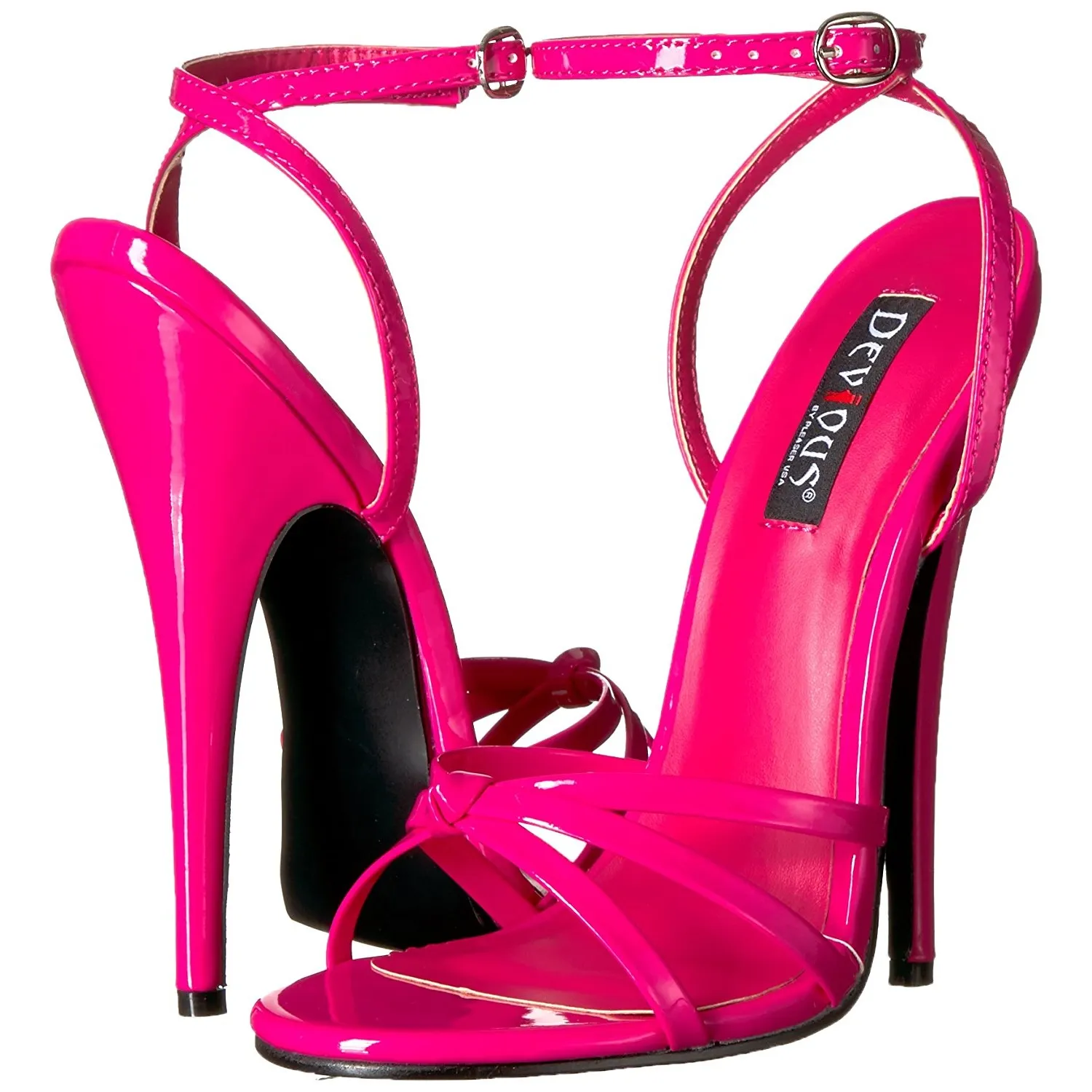 Pink 15 cm Devious DOMINA-108 sandales à talons aiguilles