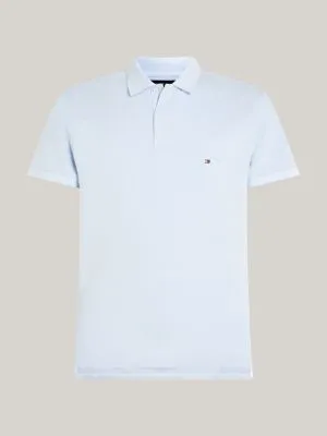 Polo coupe standard en tricot point bulle | Bleu | Tommy Hilfiger