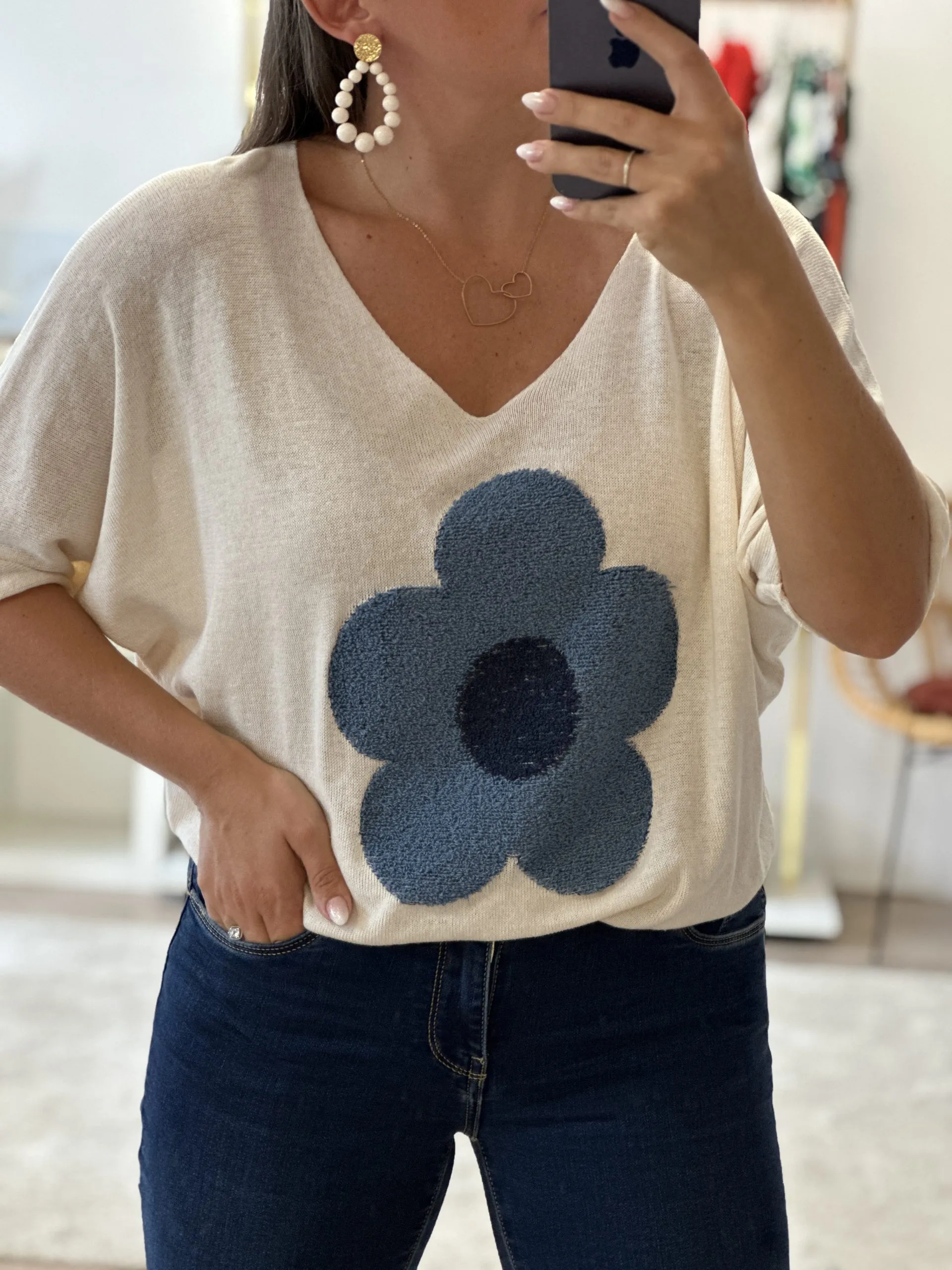 Pull AUGUSTIN – Bleu (Made in Italie)