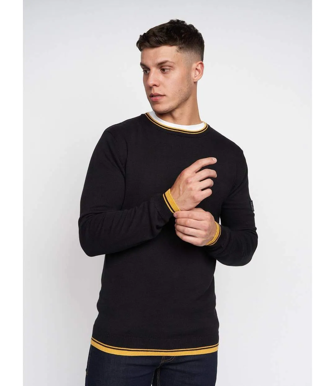 Pull papline homme noir Duck and Cover