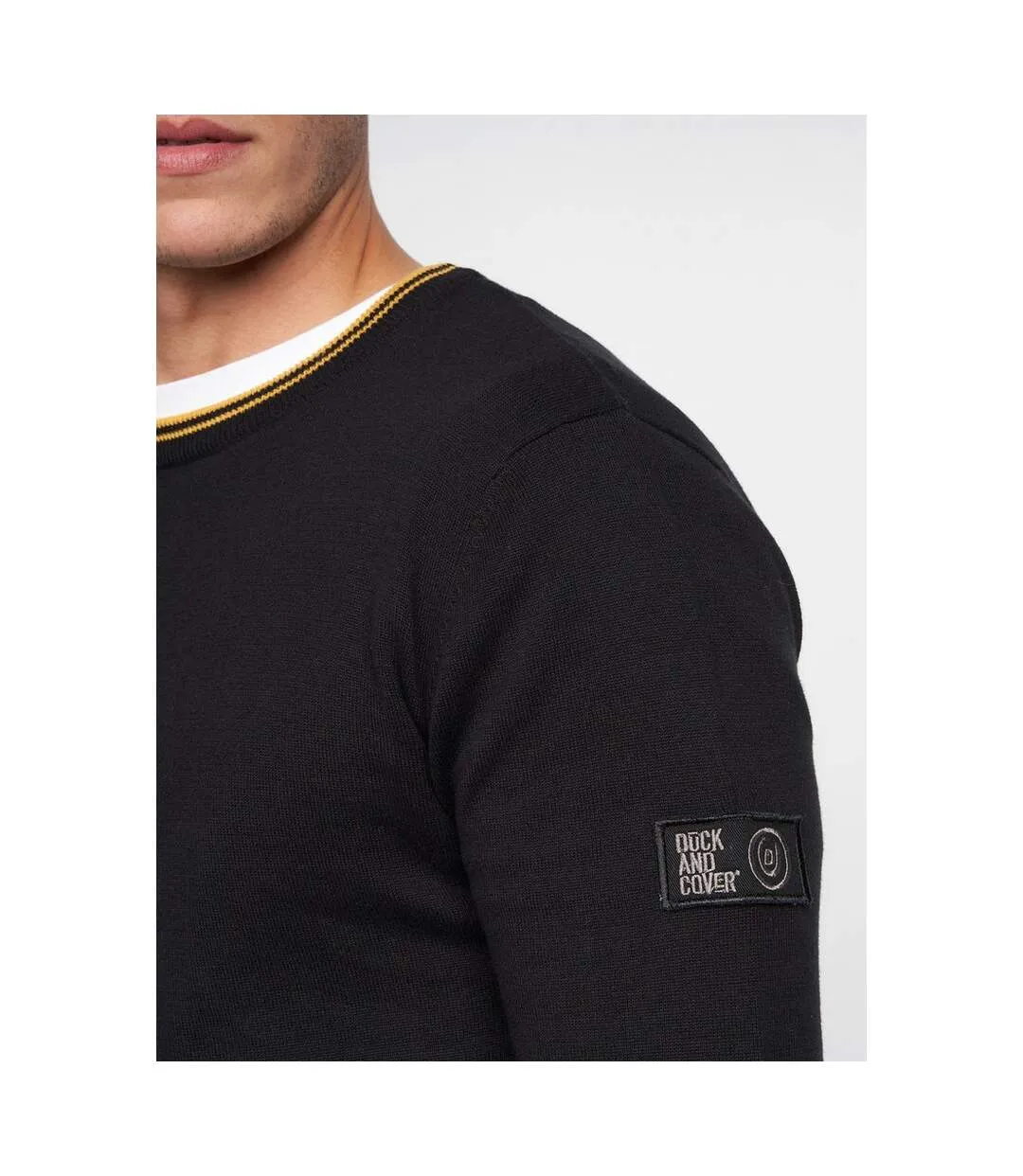 Pull papline homme noir Duck and Cover