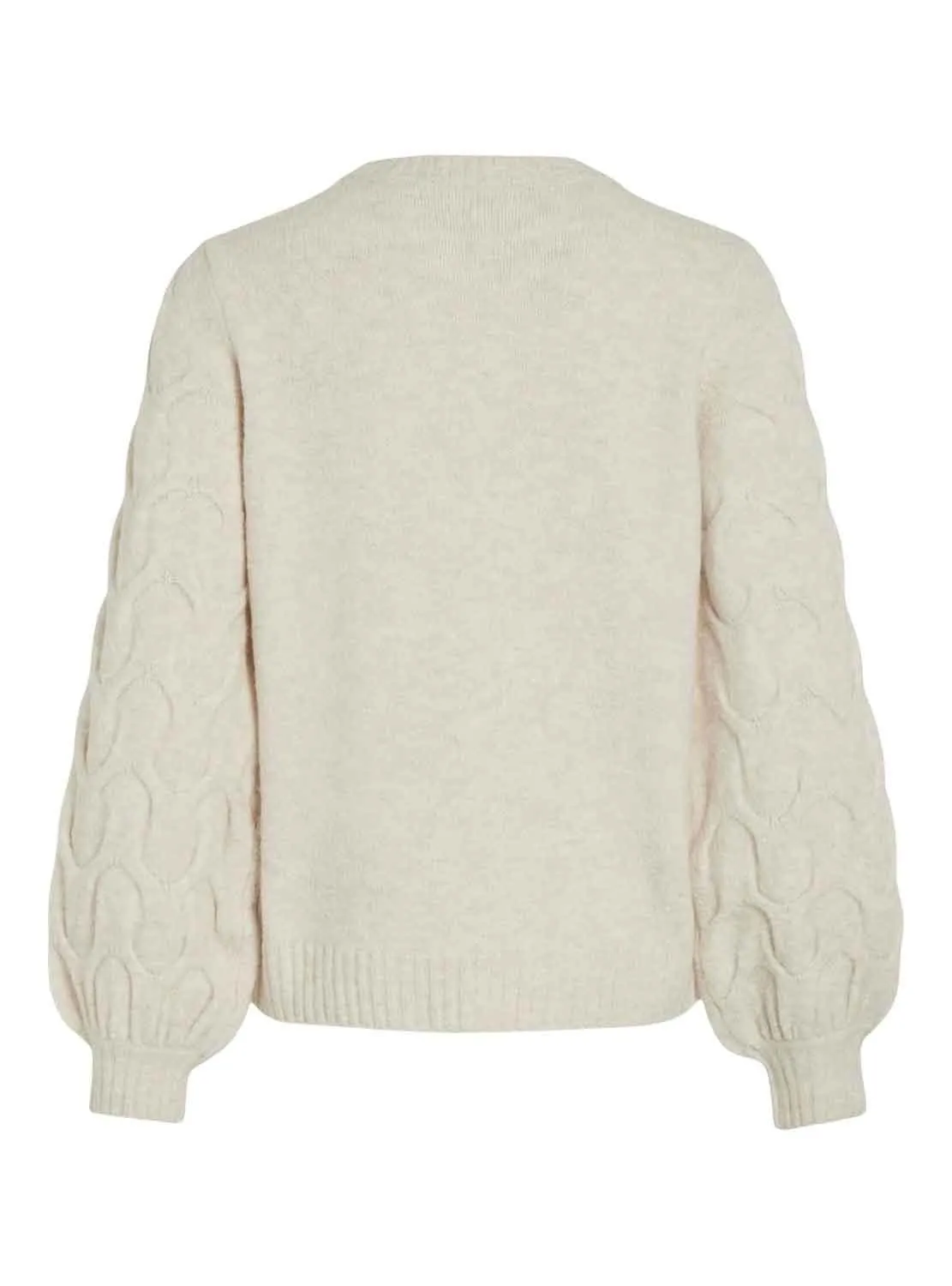 Pull Vila Viella New Beige pour Femme