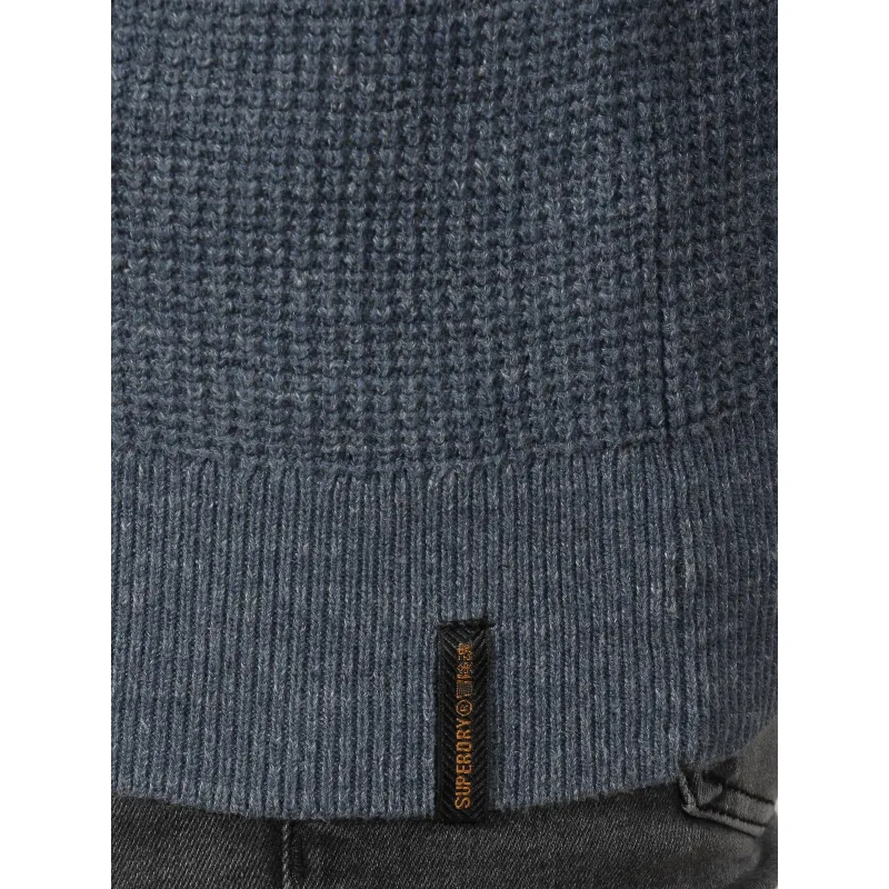 Pull vintage bleu homme - Superdry | wimod