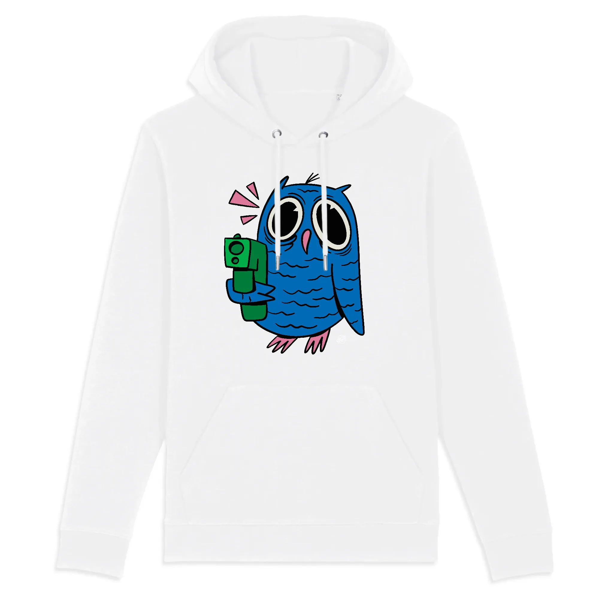 Pull à capuche - CRAZY OWLS (Poche kangourou)