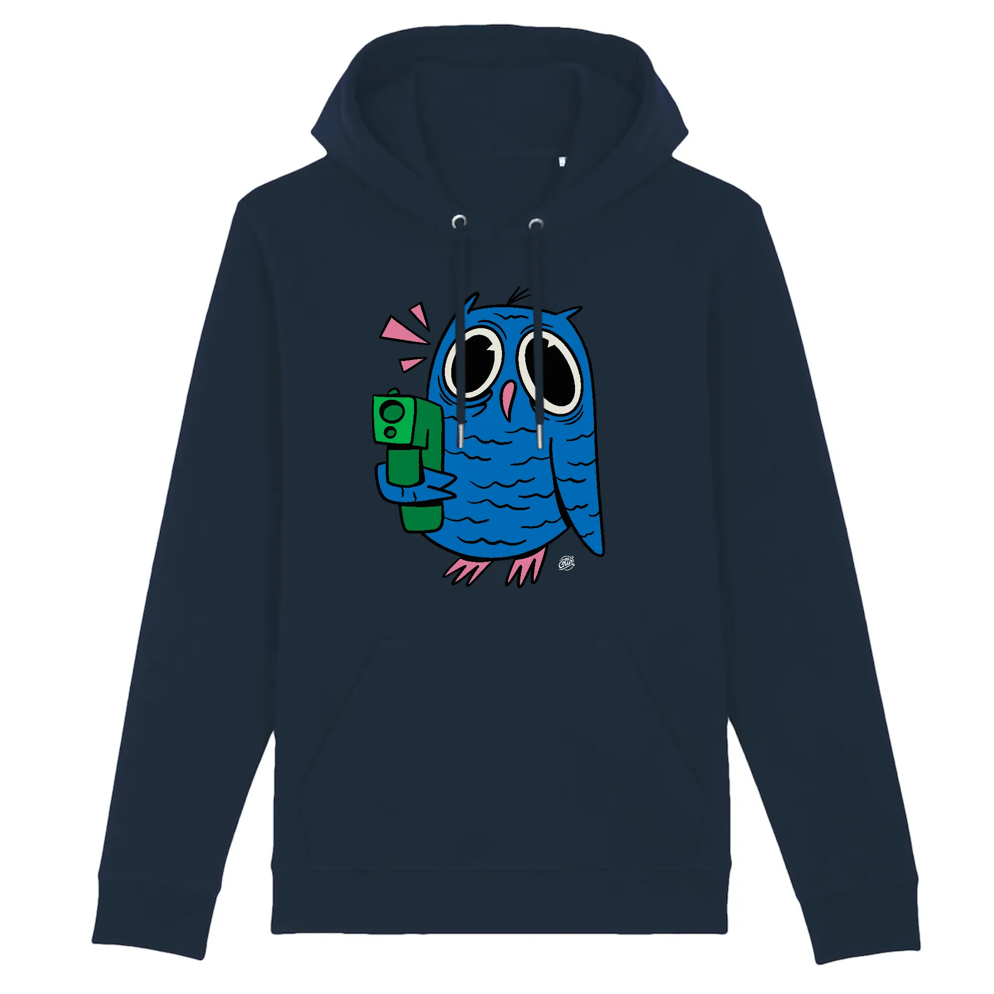 Pull à capuche - CRAZY OWLS (Poche kangourou)