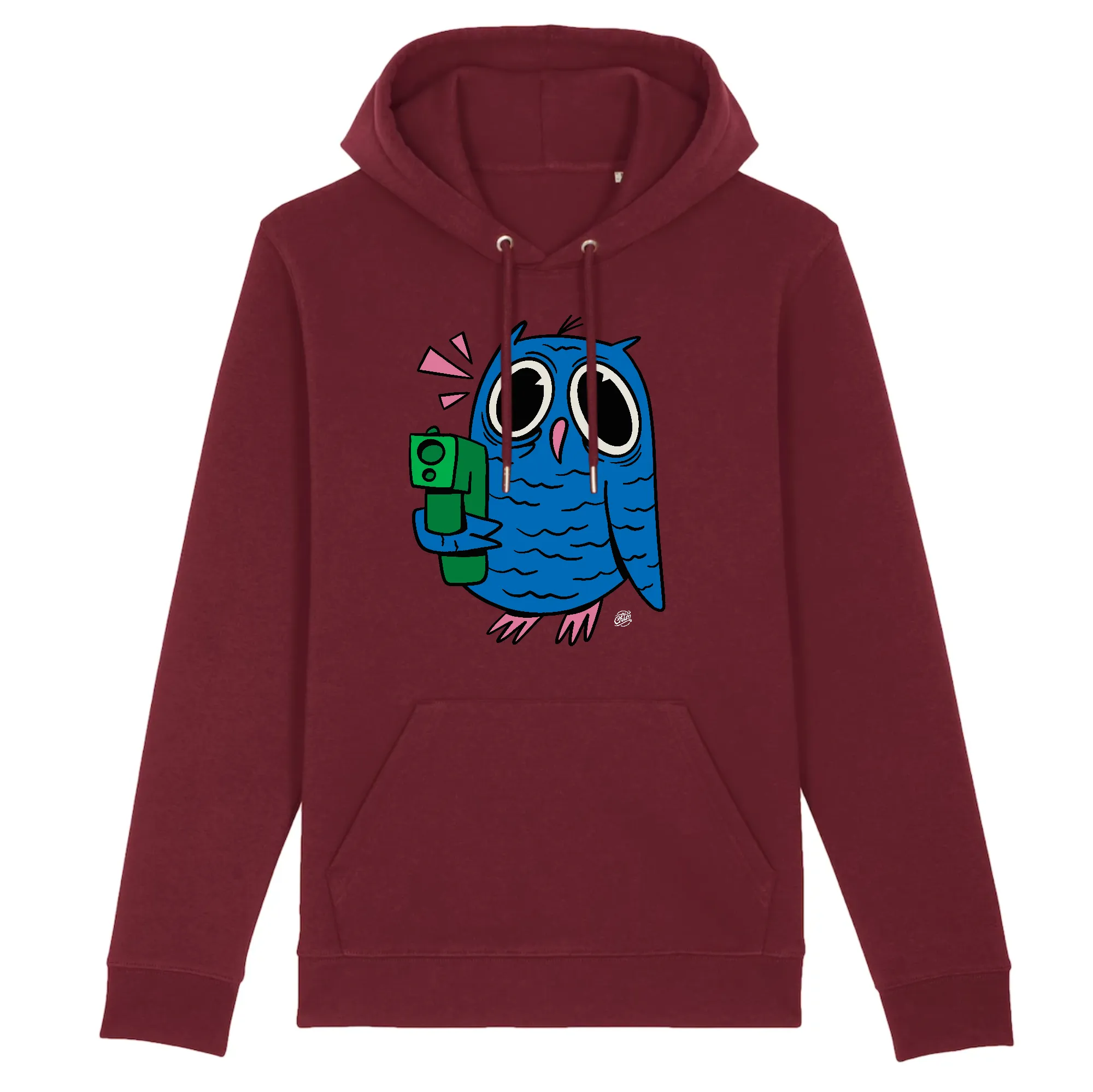 Pull à capuche - CRAZY OWLS (Poche kangourou)