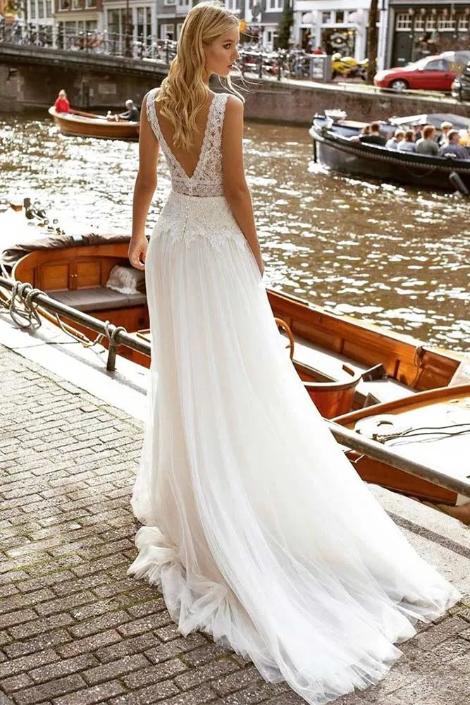 Robe de Mariée Bretelle Dentelle