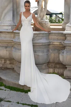 Robe de Mariée Moulante Dentelle