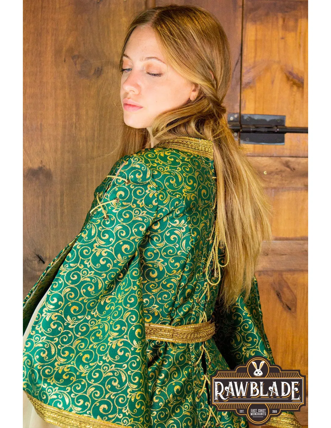 Robe Médiévale Noble d'Aquitaine - Vert ⚔️ Boutique Épées