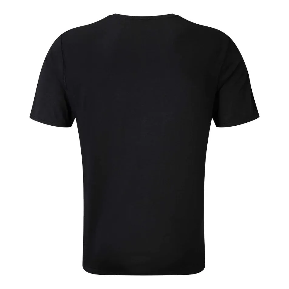 Ronhill Men's Core SS Tee Blacnk / Bright White - Tee Shirt de Running pour Homme