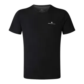 Ronhill Men's Core SS Tee Blacnk / Bright White - Tee Shirt de Running pour Homme