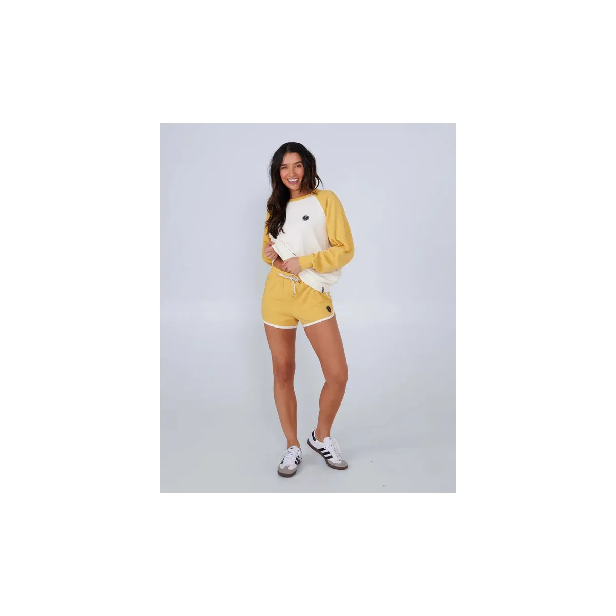 Salty Crew - Short jaune pour femme