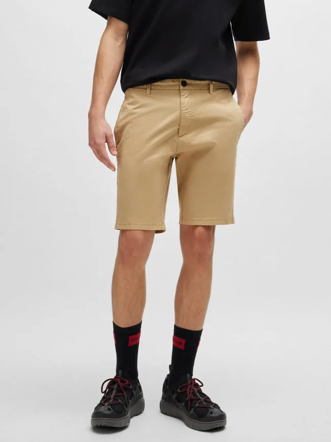 Short chino slim david beige homme - Hugo | wimod