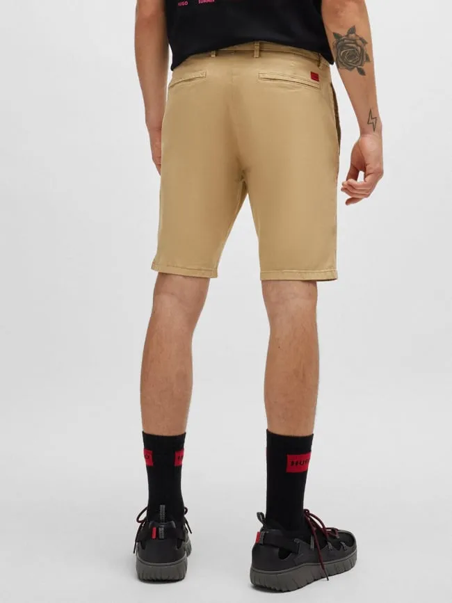 Short chino slim david beige homme - Hugo | wimod