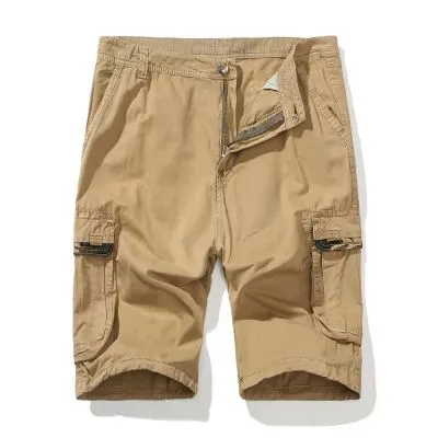 Short coton cargo classique pour homme