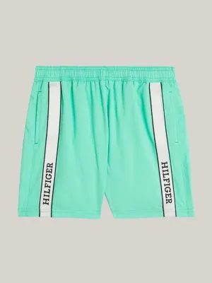 Short de bain mi-long Hilfiger Monotype | Vert | Tommy Hilfiger