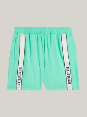 Short de bain mi-long Hilfiger Monotype | Vert | Tommy Hilfiger