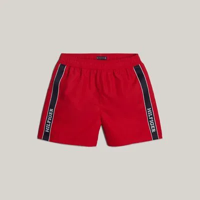 Short de bain mi-long Hilfiger Monotype | Vert | Tommy Hilfiger