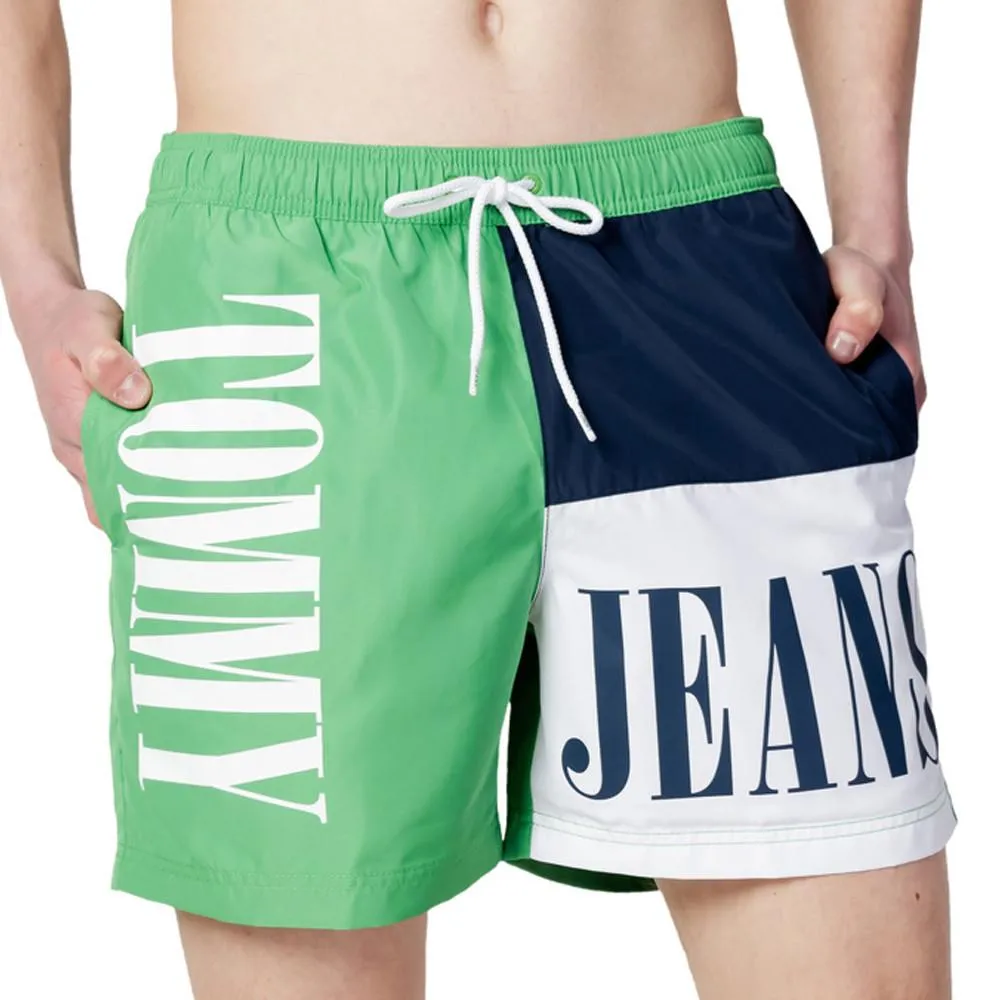 Short de bain Vert/Marine Homme Tommy Hilfiger Drawstring