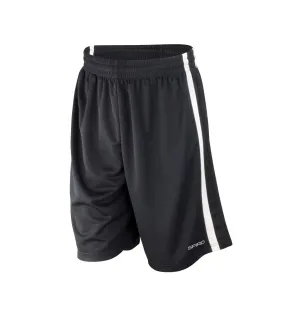 Short de basketball hommes noir/blanc Spiro