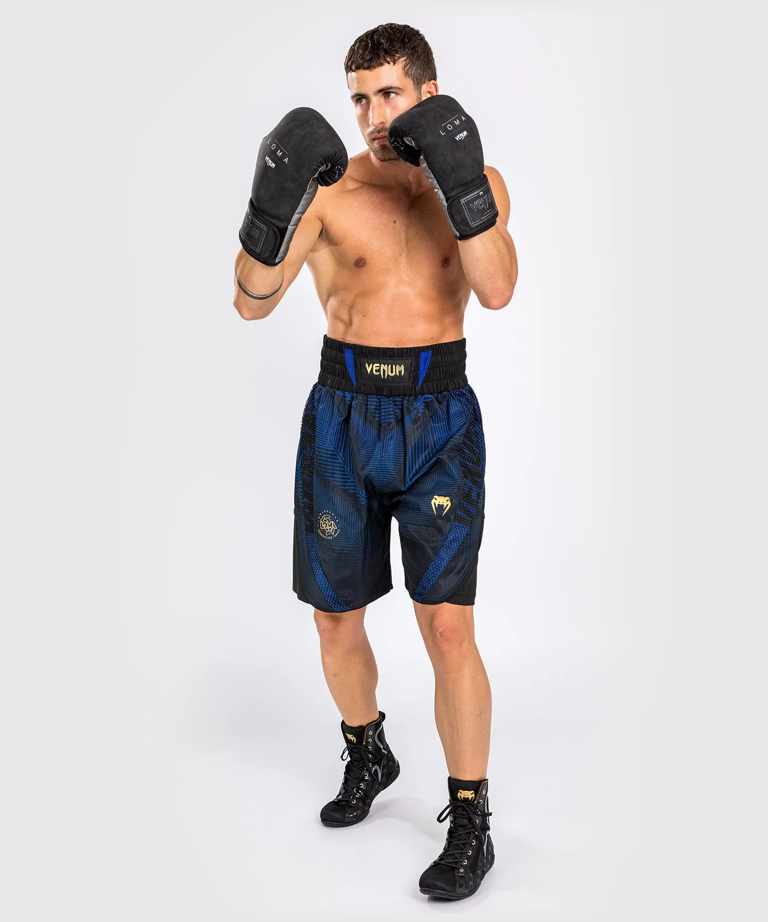 Short de Boxe Venum Phantom Loma - Noir/Bleu