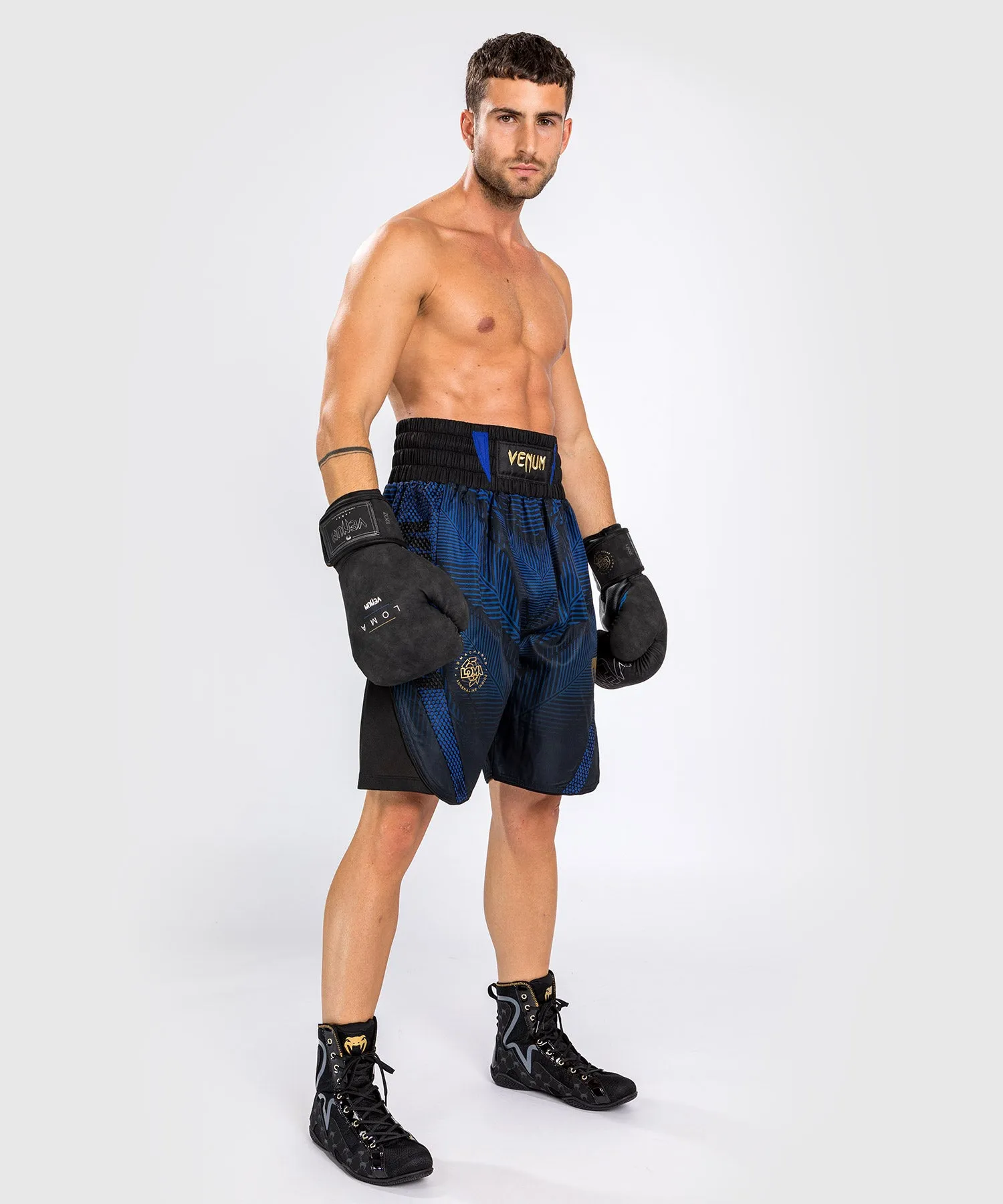 Short de Boxe Venum Phantom Loma - Noir/Bleu