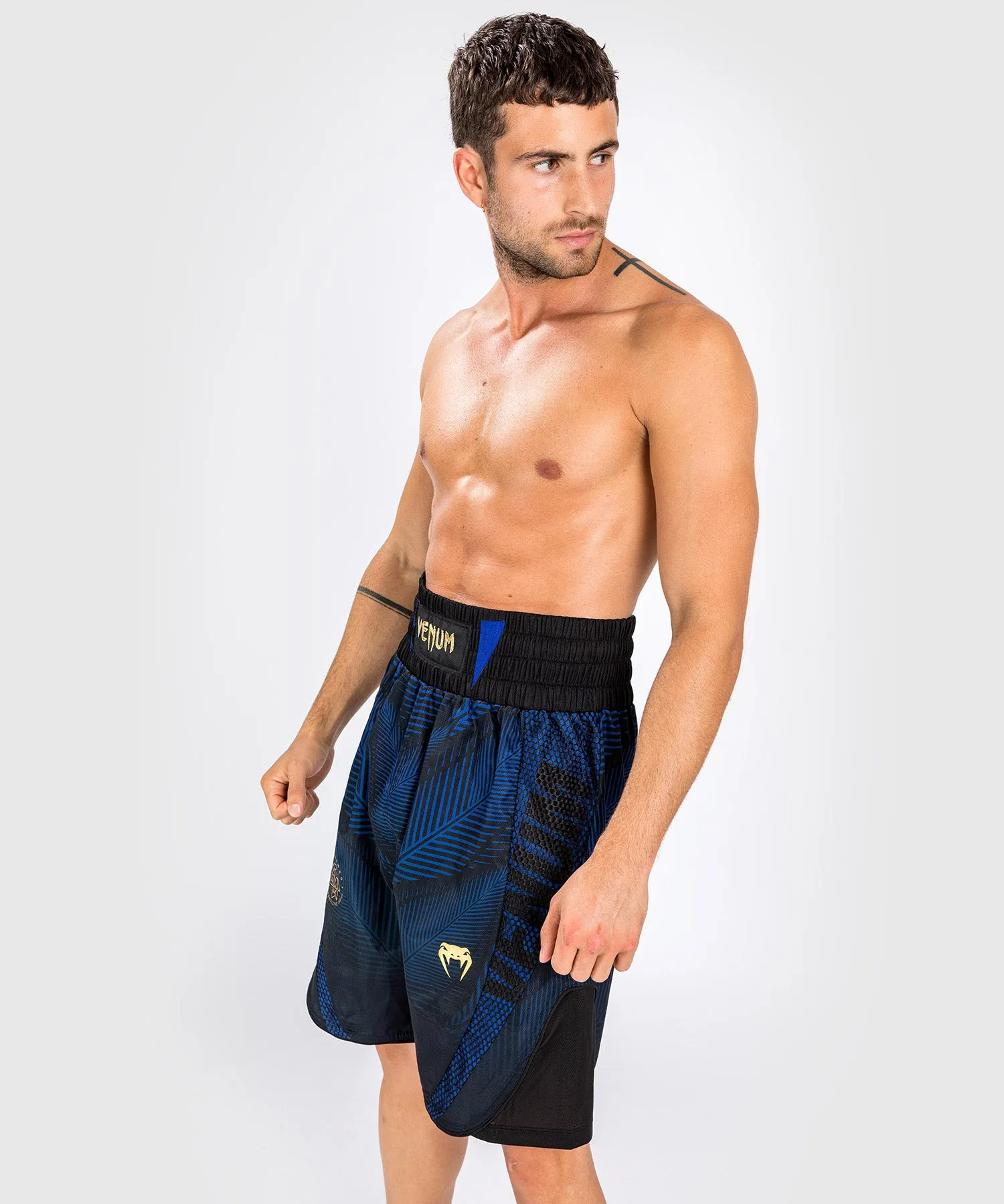 Short de Boxe Venum Phantom Loma - Noir/Bleu