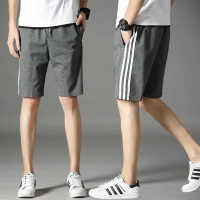 Short de sport rayures latérales pour homme