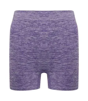 Short décontracté femme violet chiné Tombo