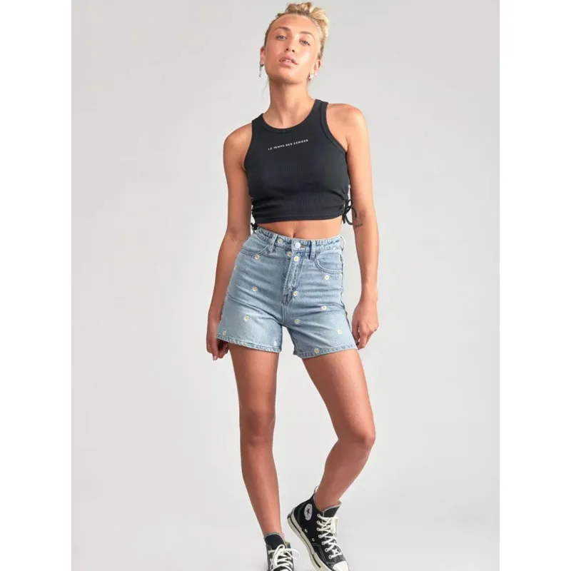 Short en jean salli dentelle bleu fille - Name It | wimod